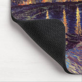 Sternenklare Nacht über der Rhône Mousepad (Ecke)
