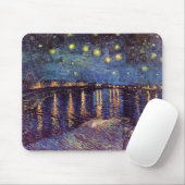 Sternenklare Nacht über der Rhône Mousepad (Mit Mouse)