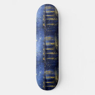 Sternenklare Nacht über der Rhône Skateboard
