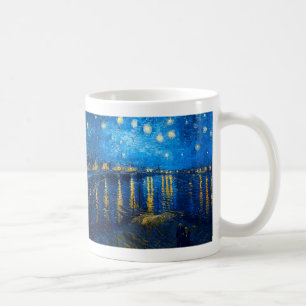 Sternenklare Nacht über der Rhône, Van Gogh Kaffeetasse