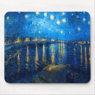Sternenklare Nacht über der Rhône, Van Gogh Mousepad