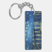 Sternenklare Nacht über der Rhône Vincent van Gogh Schlüsselanhänger (Vorderseite links)