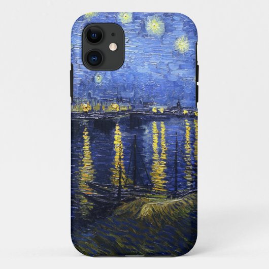 Sternenklare Nacht Van Gogh über dem Rhône iPhone Case-Mate iPhone Hülle (Rückseite)