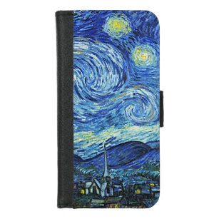 Sternenklare Nacht Vincent van Goghs iPhone 8/7 Geldbeutel-Hülle