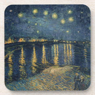 Sternenklare Nacht Vincent van Goghs über der Getränkeuntersetzer