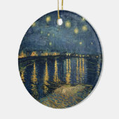 Sternenklare Nacht Vincent van Goghs | über der Keramik Ornament (Links)