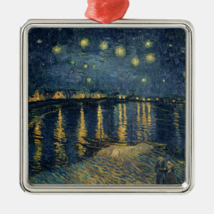 Sternenklare Nacht Vincent van Goghs   über der Ornament Aus Metall
