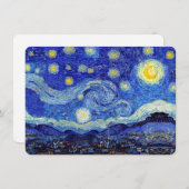 Sternenklare Nachteinladung Einladung (Vorne/Hinten)