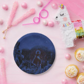 Sternenklare NachtGeburt Christi Pappteller (Party)