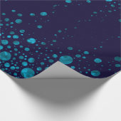 Sternenklare Nachtgrafik Geschenkpapier (Ecke)