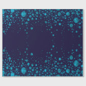 Sternenklare Nachtgrafik Geschenkpapier (Flach)