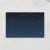 Sternenklare Nachthochzeits-Getränk-Karte Visitenkarte (Rückseite)
