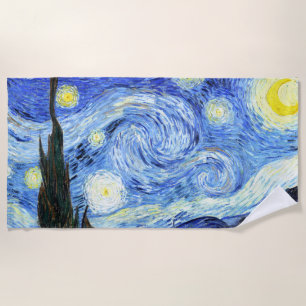 Sternenklare Nachtimpressionismus-Badetuch Van Strandtuch