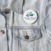 Sternenklare Nachtlogo-Knopf Button (Beispiel)