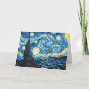 Sternenklare Nachtmalerei Van Gogh Karte