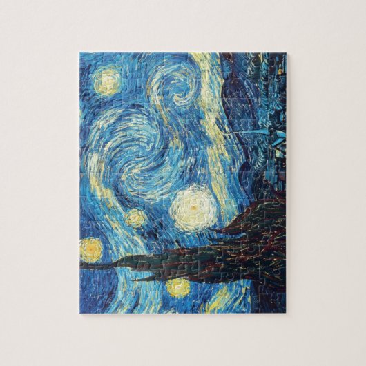Sternenklare Nachtmalerei Van Gogh Puzzle (Vertikal)