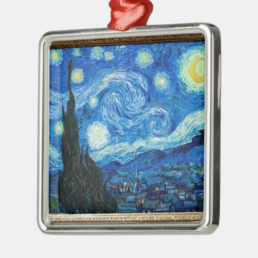 Sternenklare Nachtmalerei vom Maler Vincent van Ornament Aus Metall (Links)