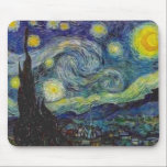 Sternenklare Nachtmausunterlage Van Gogh Mousepad<br><div class="desc">Sternenklare Nachtmausunterlage Van Gogh</div>