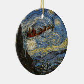 Sternenklare Nachts-Verzierung Keramikornament (Rechts)