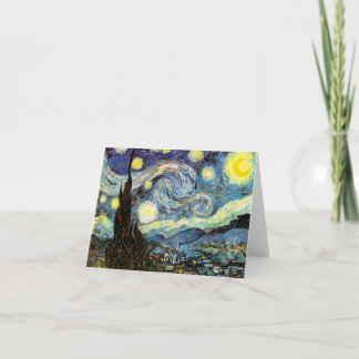 Sternenklare Nachtschöne Kunst Van Gogh Karte