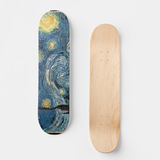 Sternenklare NachtSkateboard Van Gogh Pro Skateboard (Vorderseite)