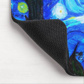 Sternenklare Nachtwiedergabe Mousepad (Ecke)