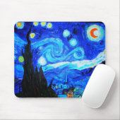 Sternenklare Nachtwiedergabe Mousepad (Mit Mouse)