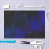 Sternenklarer blauer Mitternachtshimmel Seidenpapier (Handwerk)