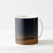 Sternenklarer Himmel über der Sanddünengobi-Wüste Kaffeetasse (VorderseiteRechts)