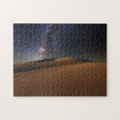 Sternenklarer Himmel über der Sanddünengobi-Wüste Puzzle (Horizontal)