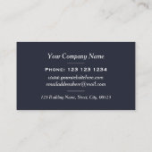 Sternenklarer Himmels-kosmischer eleganter Rahmen Visitenkarte (Rückseite)