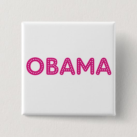 Sternenklarer Licht-Knopf Obama Button (Vorderseite)