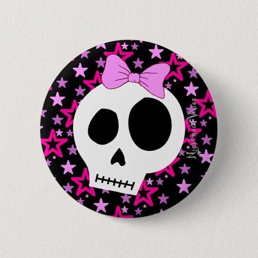Sternenklarer Punkknopf Button (Vorderseite)