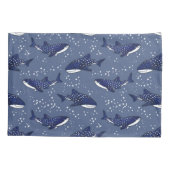 Sternenklarer Walhai (dunkel) Kissenbezug (Rückseite)