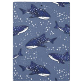 Sternenklarer Walhai (dunkel) Klemmbrett (Rückseite)