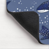 Sternenklarer Walhai (dunkel) Mousepad (Ecke)