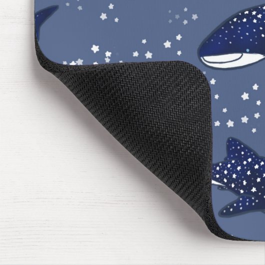Sternenklarer Walhai (dunkel) Mousepad (Ecke)