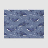 Sternenklarer Walhai (dunkel) Seidenpapier (Vorderseite)