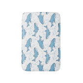 Sternenklarer Walhai (Licht) Badematte (Vorderseite Vertikal)