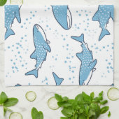 Sternenklarer Walhai (Licht) Handtuch (Gefaltet)