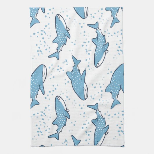 Sternenklarer Walhai (Licht) Handtuch (Vertikal)