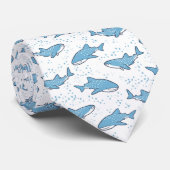 Sternenklarer Walhai (Licht) Krawatte (Gerollt)