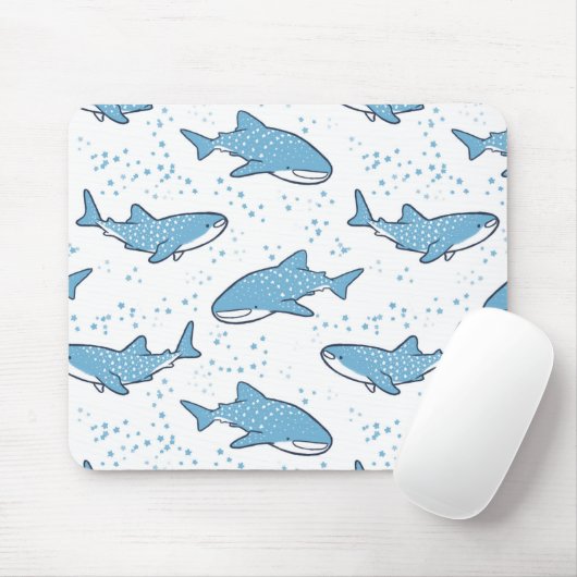 Sternenklarer Walhai (Licht) Mousepad (Mit Mouse)