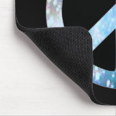 Sternenklares Friedenszeichen Mousepad (Ecke)