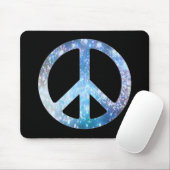 Sternenklares Friedenszeichen Mousepad (Mit Mouse)