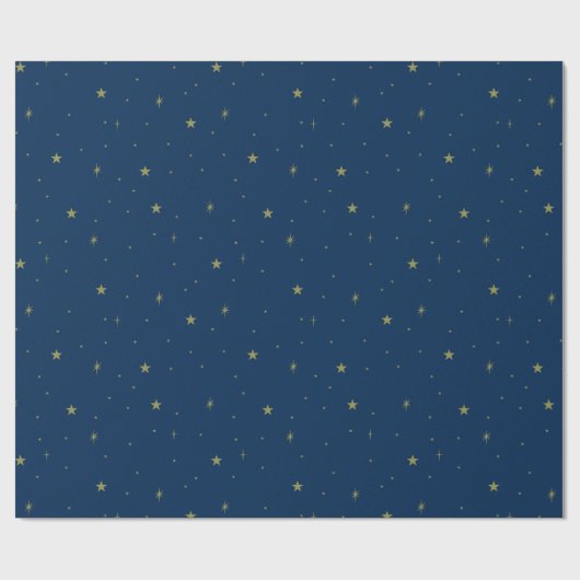 Sternenklares Himmels-Packpapier Geschenkpapier (Flach)