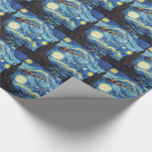 Sternenklares Nachts-Packpapier Geschenkpapier (Ecke)