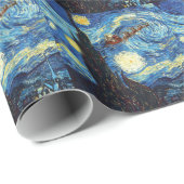 Sternenklares Nachts-Packpapier Geschenkpapier (Rolleneckpunkt)