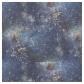 Sternenklares Raum-Konstellations-Gewebe Stoff (Nahaufnahme)