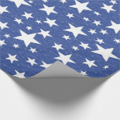 Sternenklares sternenklare Nachtblau-Packpapier Geschenkpapier (Ecke)